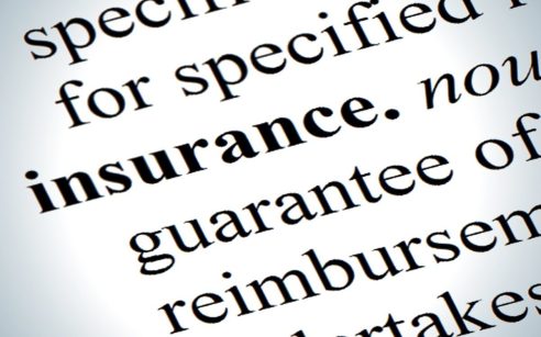 Image of the word Insurance and part of its definition from a dictionary
